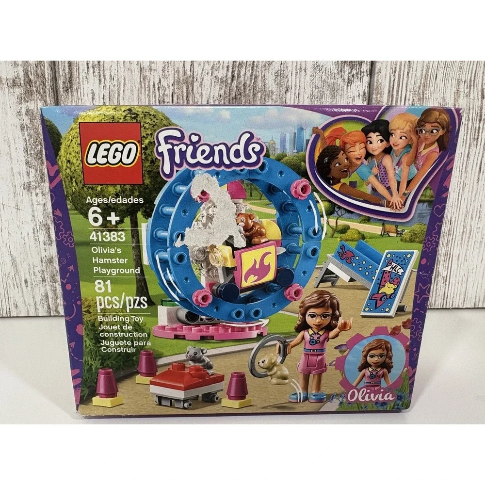 LEGO FRIENDS 41383 Olivia's Hamster Playground New Sealed Box Damage